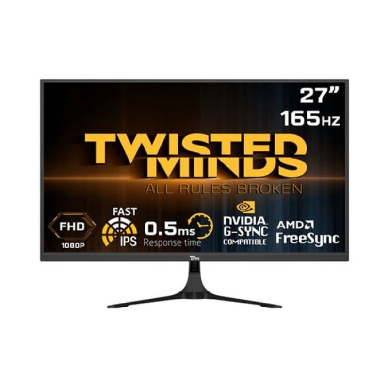 Twisted Minds 27'' Fast IPS Panel 165Hz 0.5ms FHD HDMI 2.0 HDR Gaming Monitor